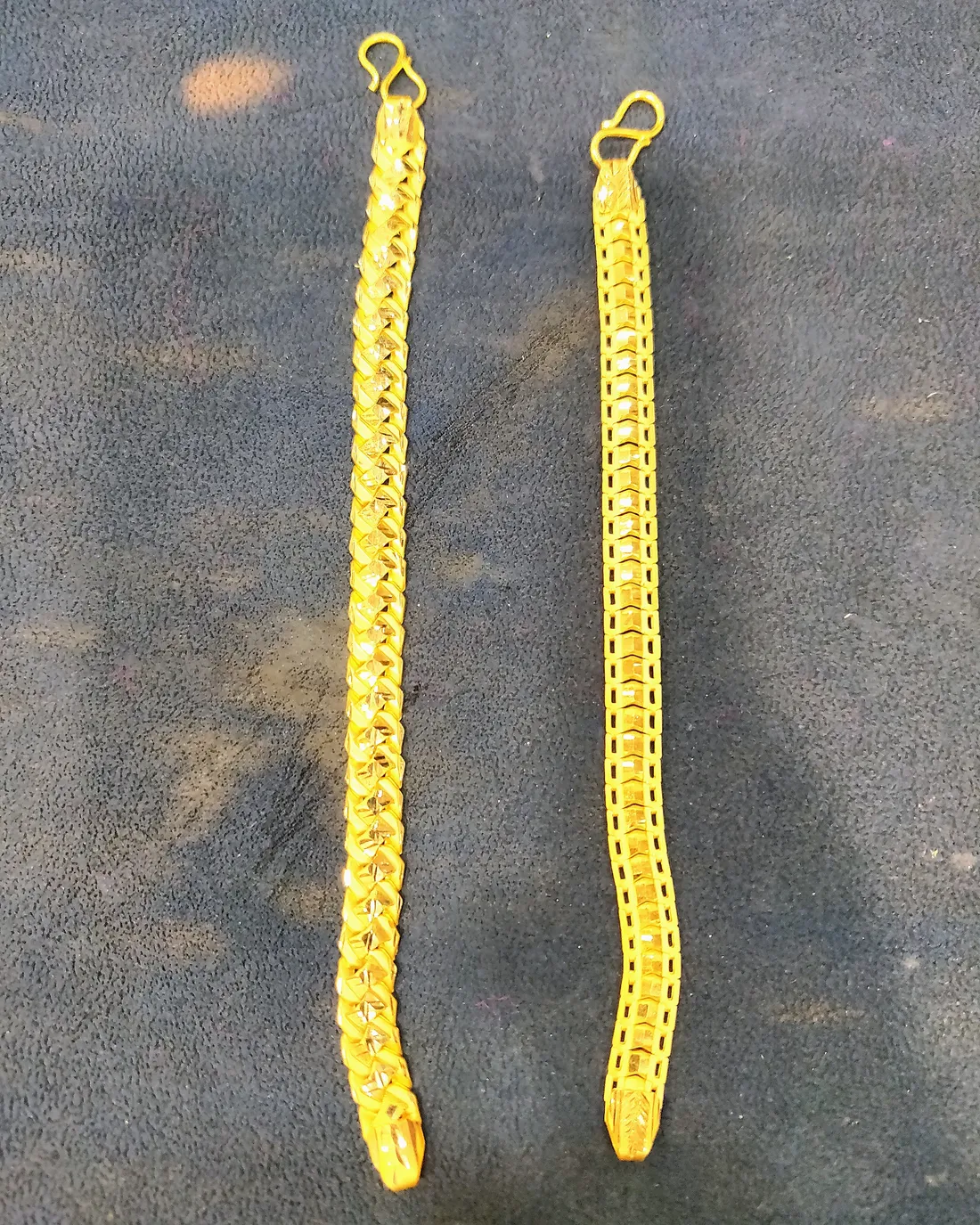 Cut-link bracelets, view 1