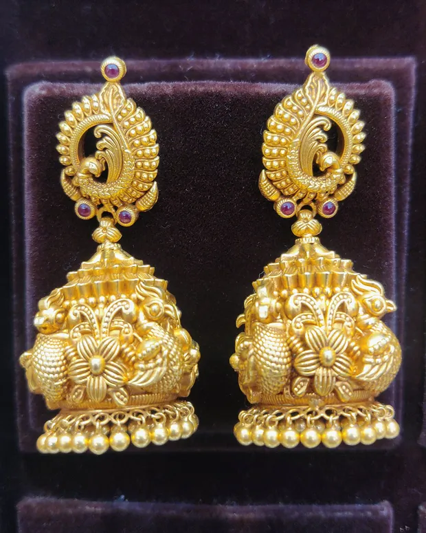 Peacock jhumka